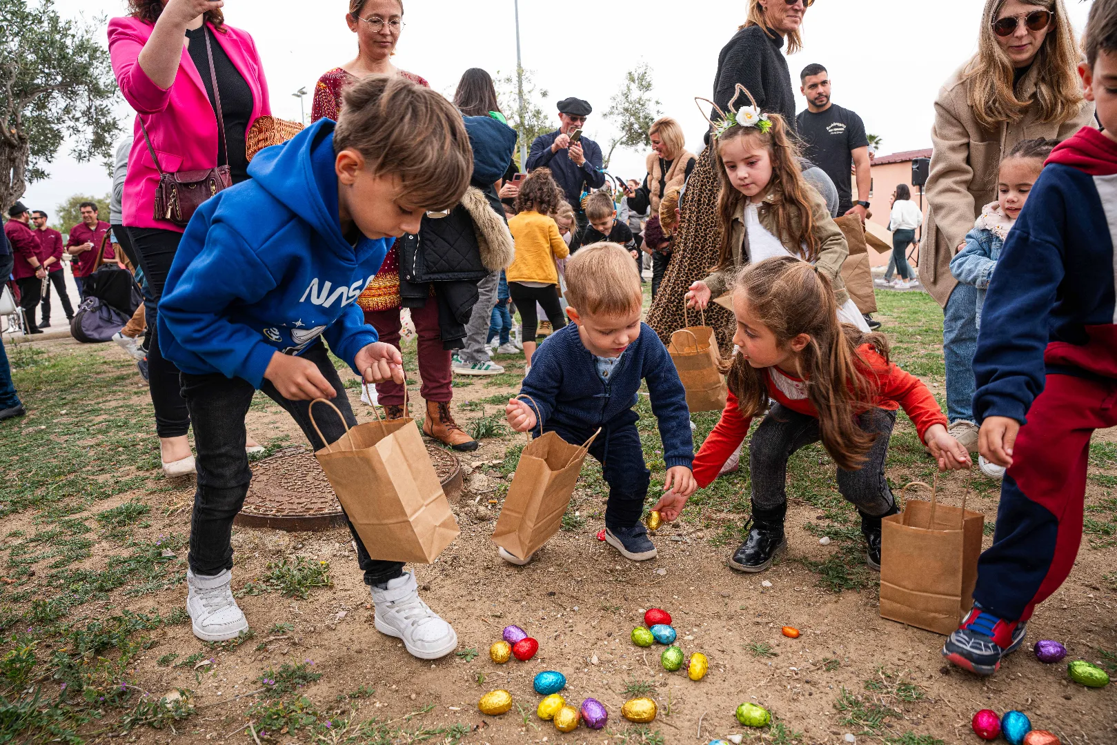 Photo de la chasse aux oeufs