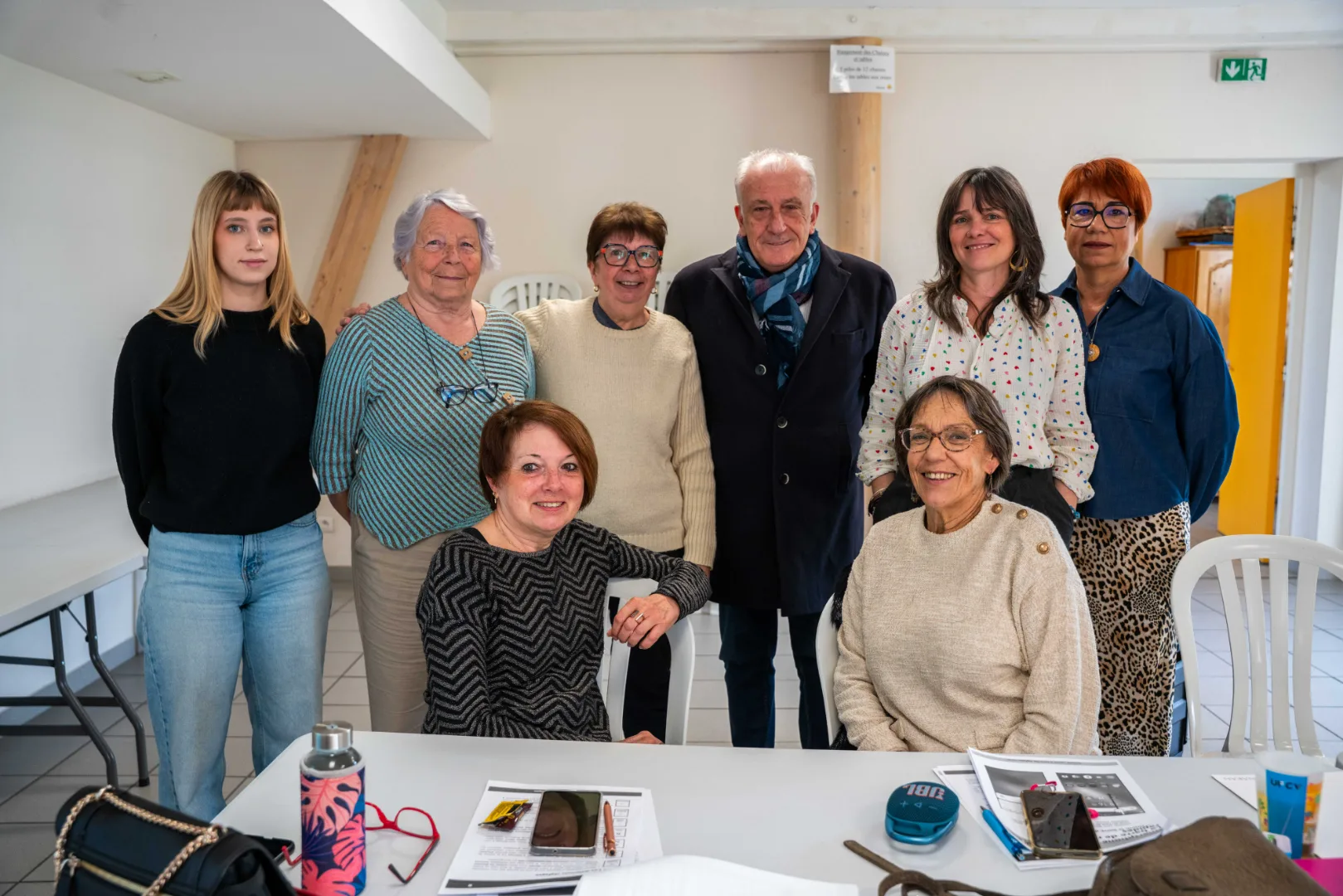 Photo de groupe avec Mr le maire